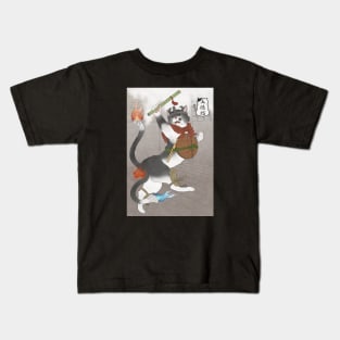 Cat of the five virtues Kids T-Shirt